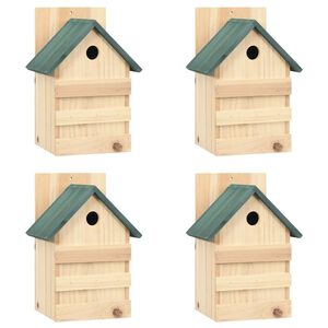 vidaXL Ptač&iacute; budky 4 ks 23 x 19 x 33 cm jedlov&eacute; dveře