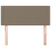vidaXL Čelo postele taupe 100x5x78/88 cm textil