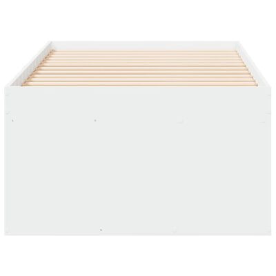 vidaXL Válenda se zásuvkami bílá 90 x 200 cm kompozitní dřevo