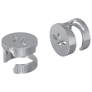 vidaXL Z&aacute;mkov&eacute; matice 2 pcs Stř&iacute;brn&aacute; 12 x 10 mm Ocel