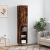 vidaXL Skř&iacute;ň highboard kouřov&yacute; dub 34,5 x 34 x 180 cm kompozitn&iacute; dřevo