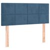 vidaXL Box spring postel s matrac&iacute; tmavě modr&aacute; 90x200 cm samet