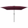 vidaXL Zahradn&iacute; slunečn&iacute;k Bordeaux červen&aacute; 295 x 295 x 245 cm