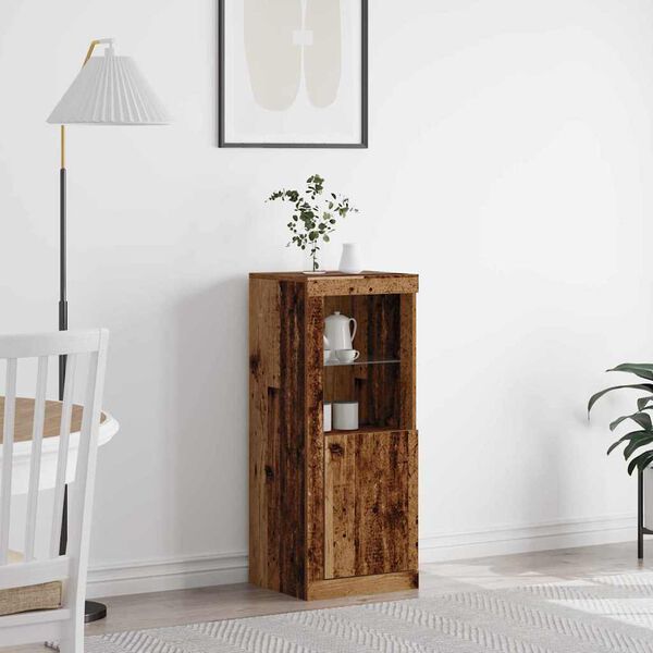 vidaXL LED komoda Hněd&aacute; 41 x 37 x 100 cm kompozitn&iacute; dřevo