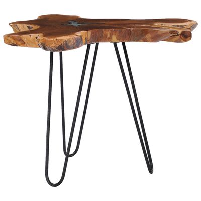 vidaXL Konferenční stolek 70 x 45 cm masivní teak a polyresin