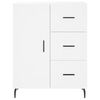 vidaXL Skř&iacute;ň highboard b&iacute;l&aacute; 69,5 x 34 x 180 cm kompozitn&iacute; dřevo