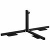 vidaXL R&aacute;m polovičn&iacute; z&aacute;kladny parasolu Čern&aacute; Ocel for 32-38 mm Pole