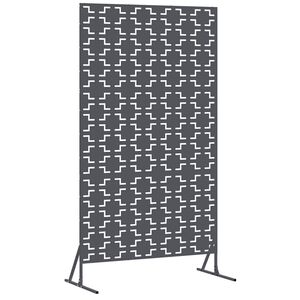 vidaXL Obrazovka pro soukrom&iacute; 100 x 50 x 180 cm Ocel Antracitov&aacute;