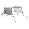 vidaXL Bimini stř&iacute;&scaron;ka se 3 oblouky a bočnicemi 183x(170&ndash;182)x137 cm