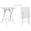 vidaXL Zahradní stůl Bílá 55 x 55 x 73 cm Práškově lakovaná ocel