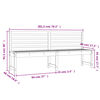 vidaXL Zahradn&iacute; lavice 201,5 cm masivn&iacute; dřevo douglasky