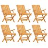vidaXL Skl&aacute;dac&iacute; židle 6 ks 61x67x90 cm masivn&iacute; teak