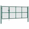 vidaXL Pletiv&aacute; zahradn&iacute; branka zelen&aacute; 350 x 125 cm pozinkovan&aacute; ocel