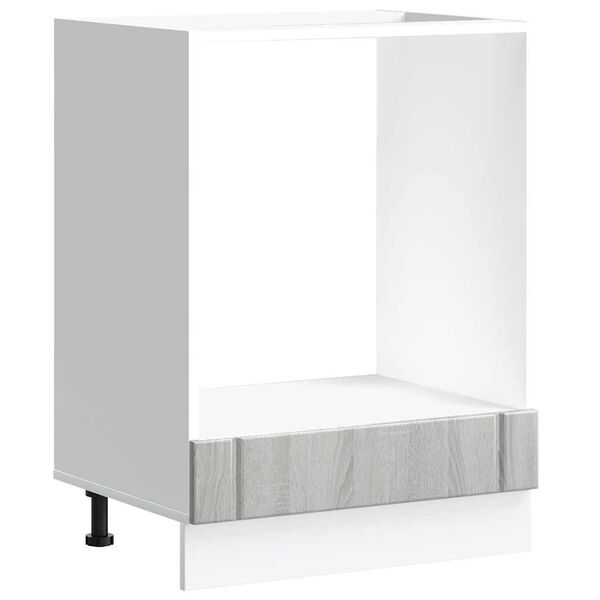 vidaXL Skř&iacute;ňka na troubu "Lucca" &scaron;ed&yacute; sonoma kompozitn&iacute; dřevo