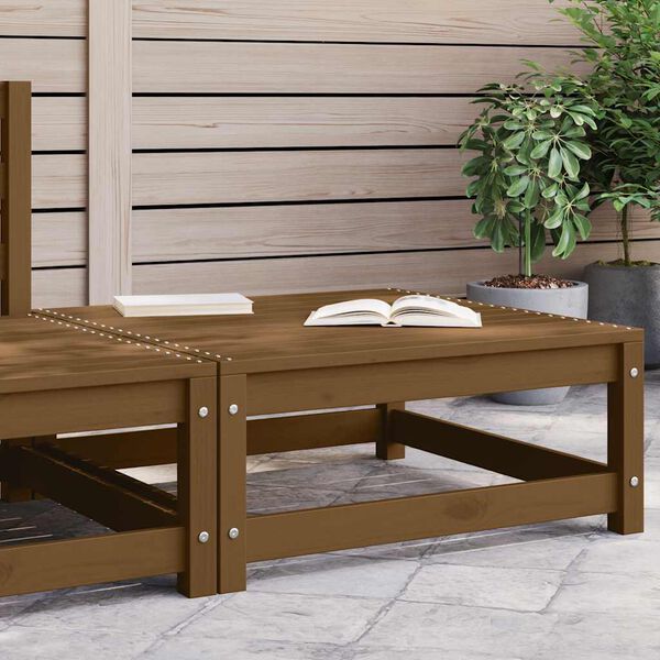 vidaXL Zahradn&iacute; podnožka 70 x 70 x 30 cm medově hněd&aacute; masivn&iacute; borovice