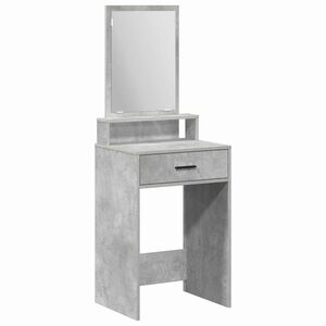 vidaXL Kosmetick&yacute; stůl Betonově &scaron;ed&aacute; 50 x 41 x 140 cm Kompozitn&iacute; dřevo
