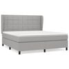 vidaXL Box spring postel s matrac&iacute; světle &scaron;ed&aacute; 160 x 200 cm textil