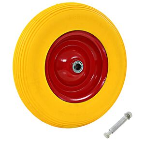 vidaXL Kolo ke kolečku s n&aacute;pravou odoln&eacute; PU 4.00&ndash;8390 mm