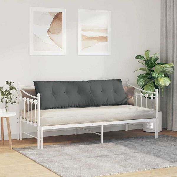 vidaXL Pol&scaron;t&aacute;ř na z&aacute;da Tmavě &scaron;ed&aacute; 160 x 19 x 50 cm textil