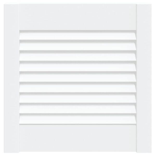 vidaXL N&aacute;bytkov&aacute; dv&iacute;řka lamelov&yacute; design b&iacute;l&aacute; 39,5 x 39,4 cm borovice