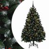 vidaXL Uměl&yacute; v&aacute;nočn&iacute; stromek zelen&yacute; s ozdobou 150 cm 150 LED