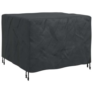 vidaXL Pokryv na n&aacute;bytek Jednobarevn&yacute; Čern&aacute; 113 x 113 x 73 cm 210D
