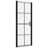 vidaXL Sprchov&eacute; dveře tvrzen&eacute; sklo 81 x 195 cm čern&eacute;