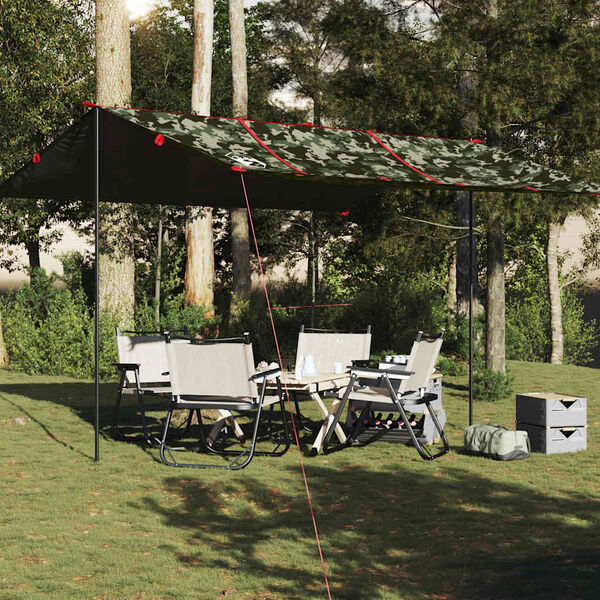 vidaXL Kempingov&aacute; plachta mask&aacute;čov&aacute; 451 x 420 cm nepromokav&aacute;