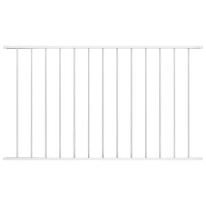 vidaXL Plotov&yacute; panel Woerden pr&aacute;&scaron;kově lakovan&aacute; ocel 163x75 cm b&iacute;l&yacute;