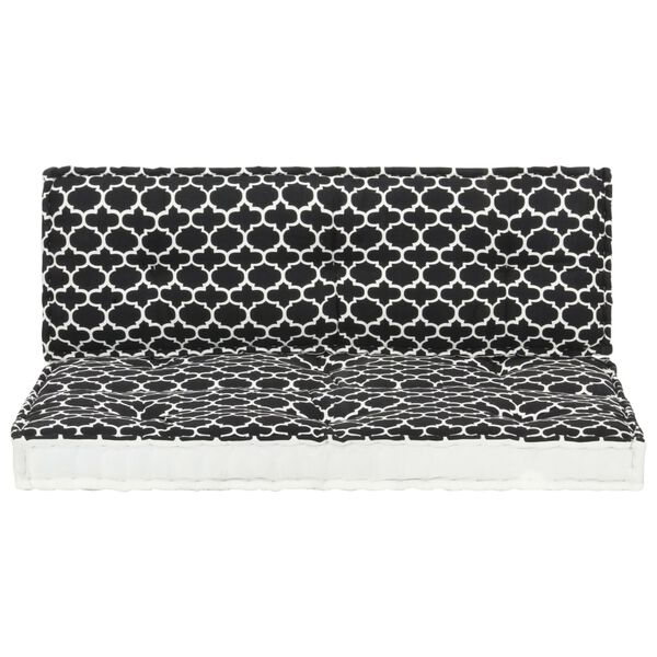 vidaXL Sada zahradn&iacute;ch podu&scaron;ek na paletov&yacute; n&aacute;bytek 2 ks potisk