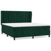 vidaXL Box spring postel s matrac&iacute; tmavě zelen&aacute; 180x200 cm samet