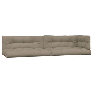 vidaXL Podu&scaron;ky na palety 5 ks taupe textil