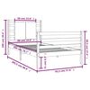 vidaXL Postel bez matrace 90 x 200 cm masivn&iacute; borovice