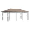 vidaXL Altán s moskytiérou 6 x 3 x 2,73 m taupe 180 g/m²