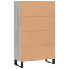 vidaXL Skř&iacute;ň highboard &scaron;ed&aacute; sonoma 69,5 x 31 x 115 cm kompozitn&iacute; dřevo