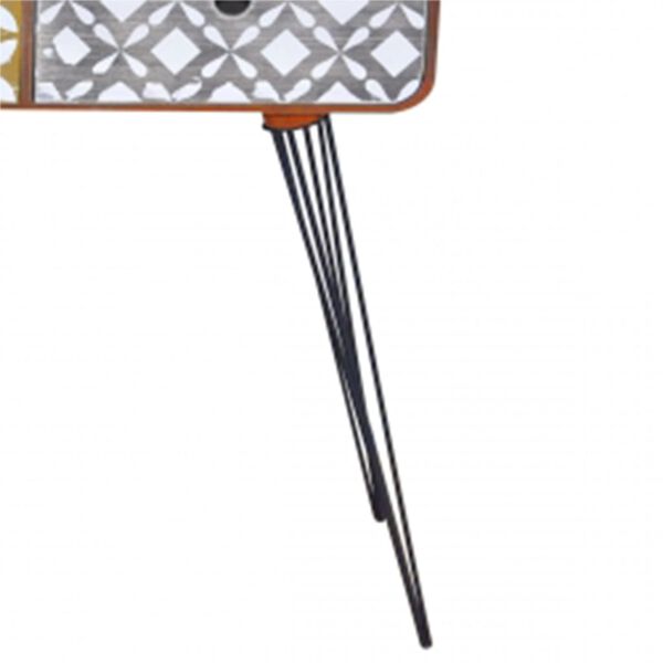 vidaXL Odkládací stolek se 3 zásuvkami, hnědý