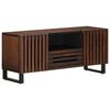 vidaXL TV skř&iacute;ňka hněd&aacute; 100 x 34 x 46 cm masivn&iacute; mangovn&iacute;kov&eacute; dřevo
