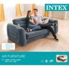 Intex Rozkl&aacute;dac&iacute; pohovka 203 x 231 x 66 cm tmavě &scaron;ed&aacute;