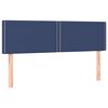 vidaXL Box spring postel s matrac&iacute; modr&aacute; 140x190 cm textil