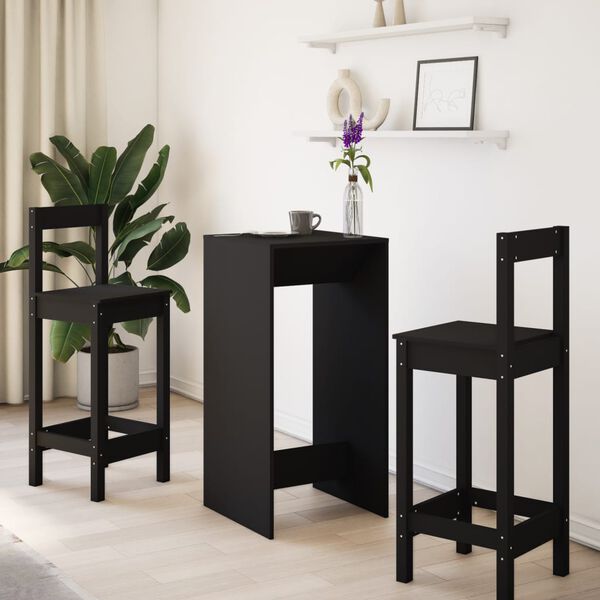 vidaXL Barový stůl černý 51 x 50 x 103,5 cm kompozitní dřevo