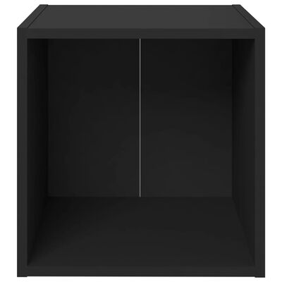 vidaXL TV stolek černý 37 x 35 x 37 cm dřevotříska