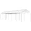 vidaXL Alt&aacute;n se střechou b&iacute;l&yacute; 13,38 x 2,28 x 2,69 m polyethylen