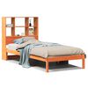 vidaXL Postel s knihovnou bez matrace hněd&aacute; 75x190 cm masivn&iacute; borovice