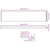 vidaXL Parapet okna B&iacute;l&aacute; 140 x 30 x 4,5 cm PVC