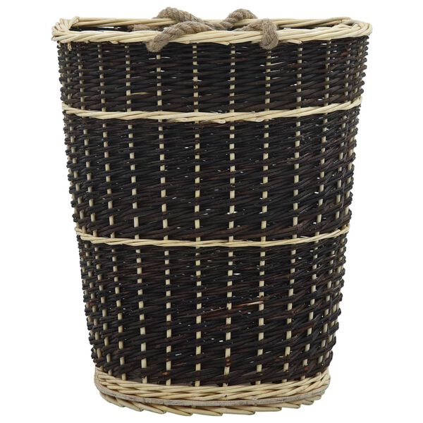 vidaXL Nůše na dřevo s popruhy 50 x 44 x 58 cm přírodní vrba