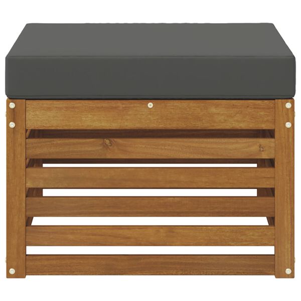 vidaXL Venkovn&iacute; podnožka Masivn&iacute; ak&aacute;tov&eacute; dřevo Př&iacute;rodn&iacute;