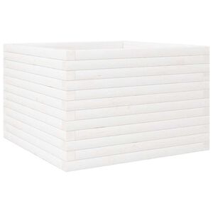 vidaXL Zahradn&iacute; truhl&iacute;k b&iacute;l&yacute; 70 x 70 x 46 cm masivn&iacute; borovice