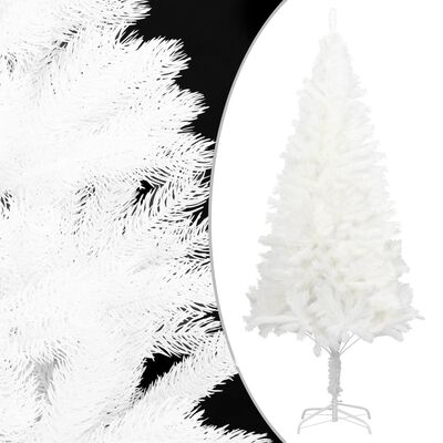 vidaXL Umělý vánoční stromek s realistickým jehličím bílý 120 cm