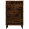 vidaXL Skříň highboard kouřový dub 57 x 35 x 90 cm kompozitní dřevo