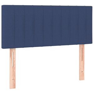 vidaXL Čelo postele modr&eacute; 100x5x78/88 cm textil